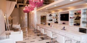An elegant beauty salon